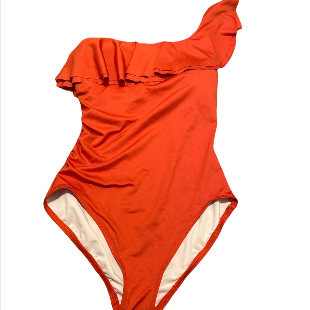 Carmen Marc Valvo One Piece One Shoulder Swimsuit 10
